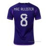 2ª Camiseta Argentina Jugador Mac Allister 2022