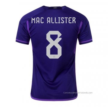 2ª Camiseta Argentina Jugador Mac Allister 2022