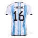 1ª Camiseta Argentina Jugador Martinez 2022