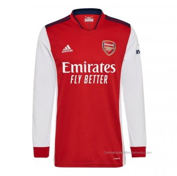 1ª Camiseta Arsenal Manga Larga 2021-2022