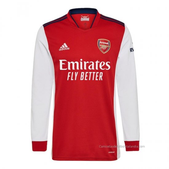 1ª Camiseta Arsenal Manga Larga 2021-2022 - Haga un click en la imagen para cerrar