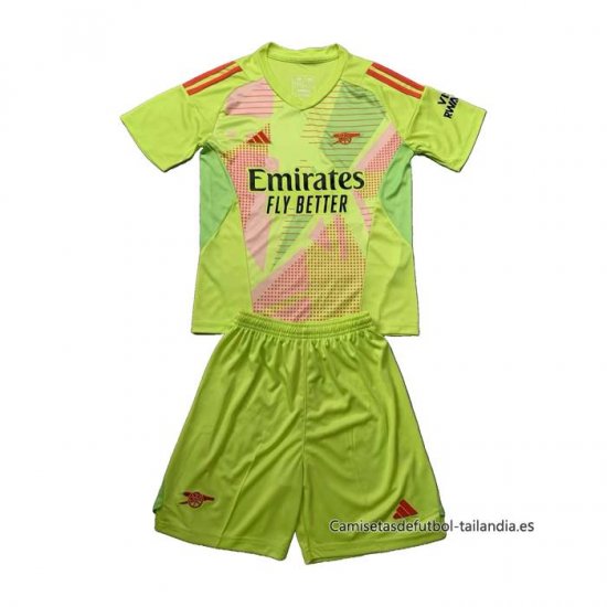 Camiseta Arsenal Portero Nino 2024-2025 Verde - Haga un click en la imagen para cerrar