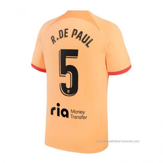 3ª Camiseta Atletico Madrid Jugador R.De Paul 2022-2023 - Haga un click en la imagen para cerrar