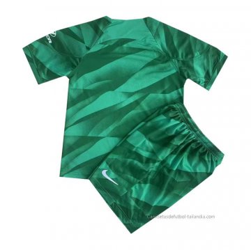 Camiseta Atletico Madrid Portero Nino 2023-2024 Verde