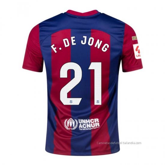 1ª Camiseta Barcelona Jugador F.De Jong 2023-2024 - Haga un click en la imagen para cerrar