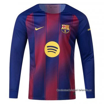 1ª Camiseta Barcelona Manga Larga 2025-2026