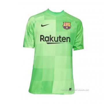 Camiseta Barcelona Portero 2021-2022 Verde Camiseta Barcelona Portero 2021-2022 Verde