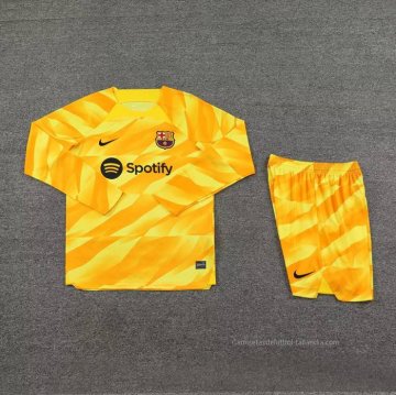 Camiseta Barcelona Portero Manga Larga 2023-2024 Amarillo