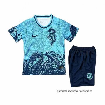 Camiseta Barcelona Special Nino 2025-2026 Azul Camiseta Barcelona Special Nino 2025-2026 Azul