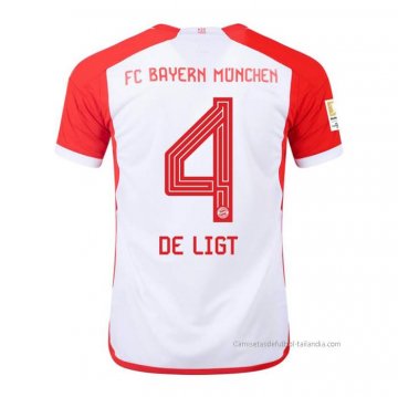 1ª Camiseta Bayern Munich Jugador De Ligt 2023-2024 1ª Camiseta Bayern Munich Jugador De Ligt 2023-2024