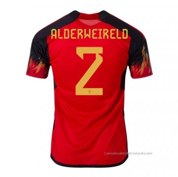 1ª Camiseta Belgica Jugador Alderweireld 2022 1ª Camiseta Belgica Jugador Alderweireld 2022