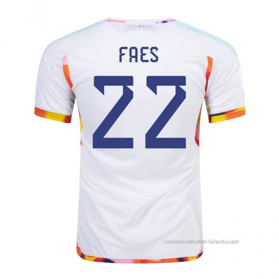 2ª Camiseta Belgica Jugador Faes 2022 - Haga un click en la imagen para cerrar