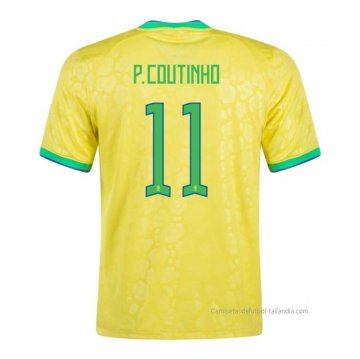 1ª Camiseta Brasil Jugador P.Coutinho 2022