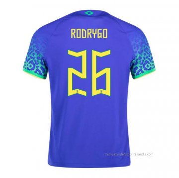 2ª Camiseta Brasil Jugador Rodrygo 2022 2ª Camiseta Brasil Jugador Rodrygo 2022