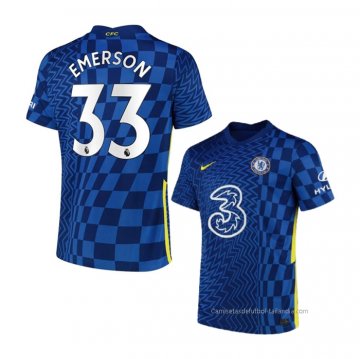 1ª Camiseta Chelsea Jugador Emerson 2021-2022 1ª Camiseta Chelsea Jugador Emerson 2021-2022