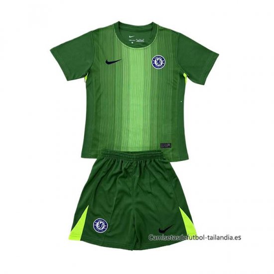 Camiseta Chelsea Portero Nino 2025-2026 Verde - Haga un click en la imagen para cerrar