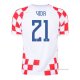 1ª Camiseta Croacia Jugador Vida 2022