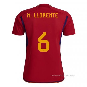 1ª Camiseta Espana Jugador M.Llorente 2022 1ª Camiseta Espana Jugador M.Llorente 2022