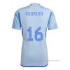 2ª Camiseta Espana Jugador Rodrigo 2022