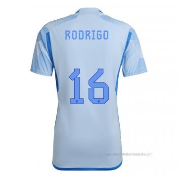 2ª Camiseta Espana Jugador Rodrigo 2022 2ª Camiseta Espana Jugador Rodrigo 2022