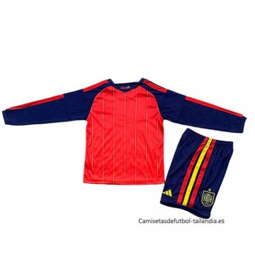 1ª Camiseta Espana Manga Larga Nino 2026