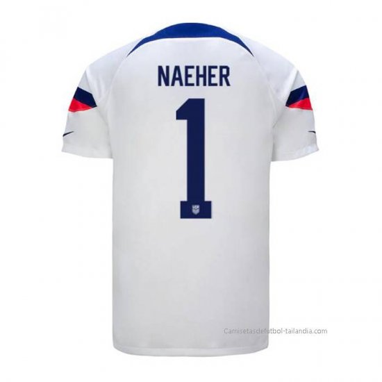 1ª Camiseta Estados Unidos Jugador Naeher 2022 - Haga un click en la imagen para cerrar