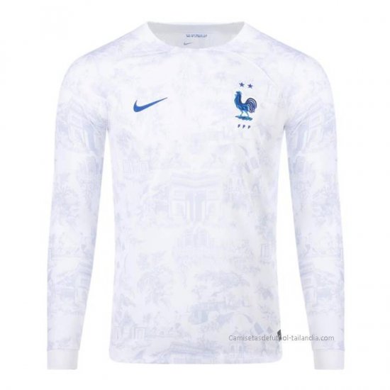 2ª Camiseta Francia Manga Larga 2022 - Haga un click en la imagen para cerrar