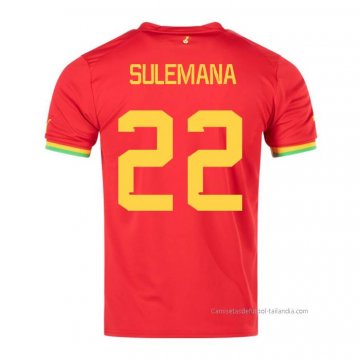 2ª Camiseta Ghana Jugador Sulemana 2022 2ª Camiseta Ghana Jugador Sulemana 2022