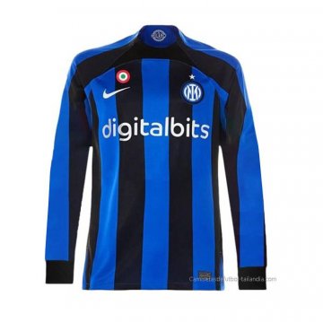 1ª Camiseta Inter Milan Manga Larga 2022-2023 1ª Camiseta Inter Milan Manga Larga 2022-2023