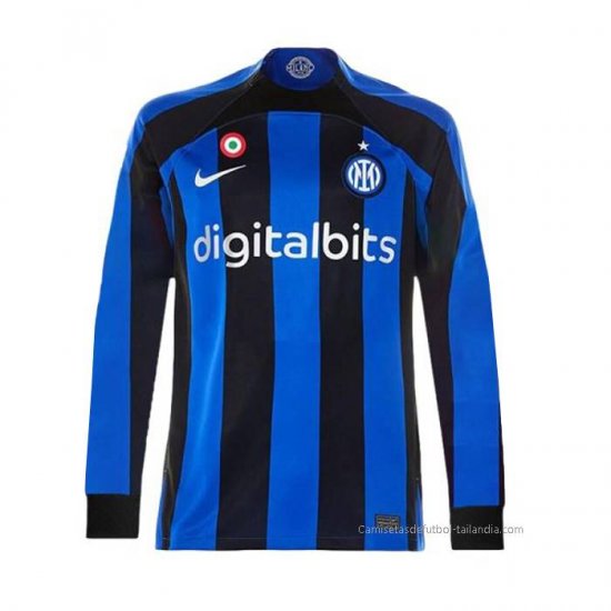 1ª Camiseta Inter Milan Manga Larga 2022-2023 - Haga un click en la imagen para cerrar