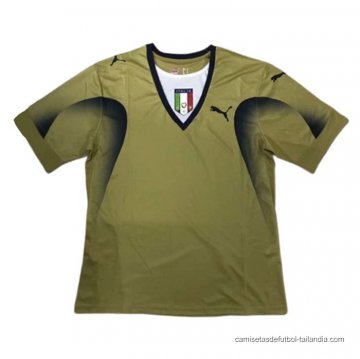 Camiseta Italia Portero Retro 2005-2006 Verde Camiseta Italia Portero Retro 2005-2006 Verde