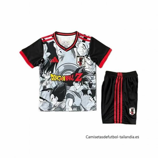 Camiseta Japon Anime Nino 2025-2026 Gris - Haga un click en la imagen para cerrar