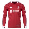 1ª Camiseta Liverpool Manga Larga 2025-2026