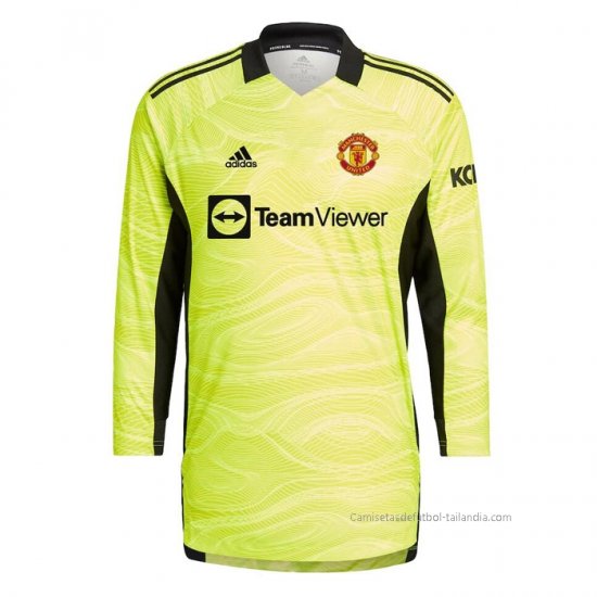 1ª Camiseta Manchester United Portero Manga Larga 2021-2022 - Haga un click en la imagen para cerrar