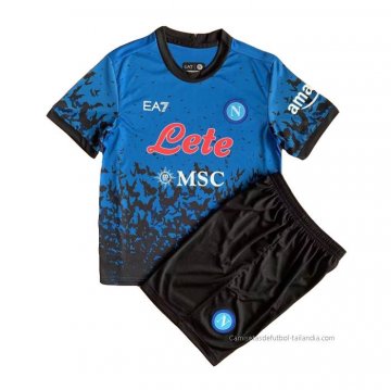 Camiseta Napoli Halloween Nino 2022-2023 Camiseta Napoli Halloween Nino 2022-2023