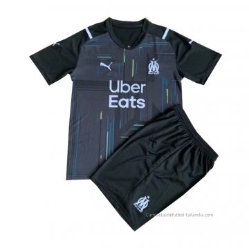 Camiseta Olympique Marsella Portero Nino 2021-2022 Negro Camiseta Olympique Marsella Portero Nino 2021-2022 Negro