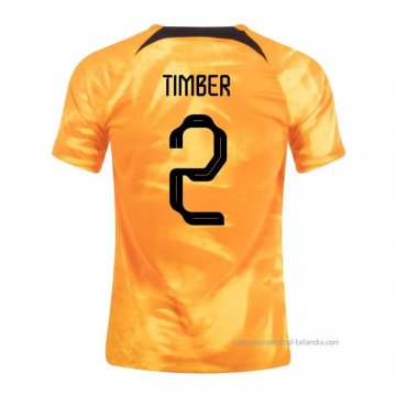 1ª Camiseta Paises Bajos Jugador Timber 2022 1ª Camiseta Paises Bajos Jugador Timber 2022