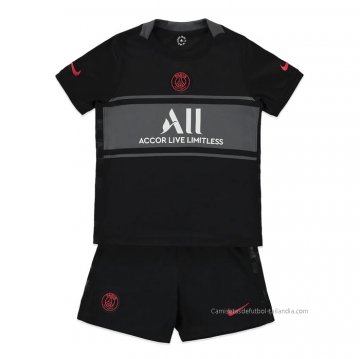 3ª Camiseta Paris Saint-Germain Nino 2021-2022 3ª Camiseta Paris Saint-Germain Nino 2021-2022