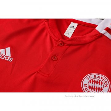 Camiseta Polo del Bayern Munich 2021-2022 Rojo
