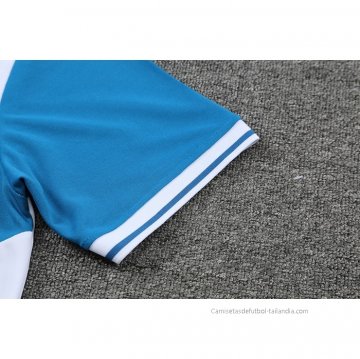 Camiseta Polo del Manchester City 2022-2023 Azul y Blanco