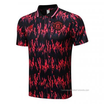 Camiseta Polo del Manchester United 2022-2023 Negro y Rojo Camiseta Polo del Manchester United 2022-2023 Negro y Rojo