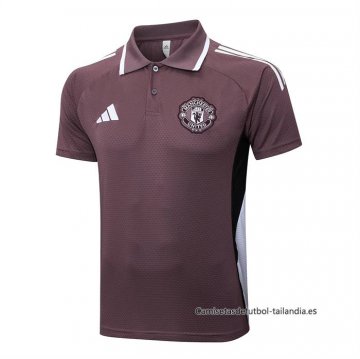 Camiseta Polo del Manchester United 2025-2026 Marron Camiseta Polo del Manchester United 2025-2026 Marron