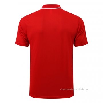Camiseta Polo del Manchester United UCL 2021-2022 Rojo