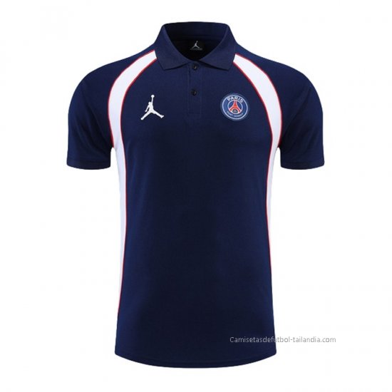 Camiseta Polo del Paris Saint-Germain Jordan 2022-2023 Azul Marino - Haga un click en la imagen para cerrar