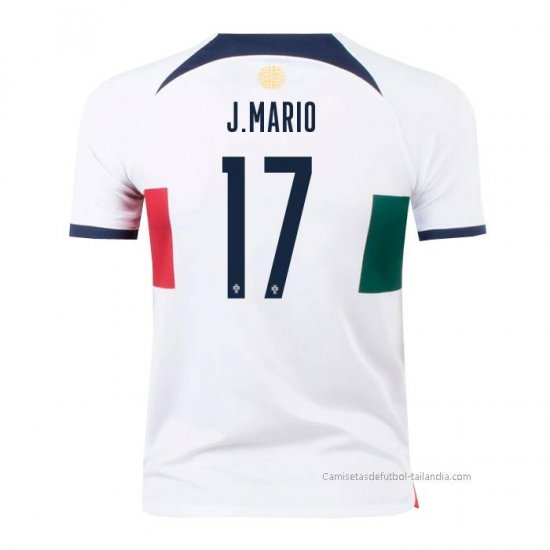 2ª Camiseta Portugal Jugador J.Mario 2022 - Haga un click en la imagen para cerrar
