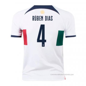 2ª Camiseta Portugal Jugador Ruben Dias 2022 2ª Camiseta Portugal Jugador Ruben Dias 2022