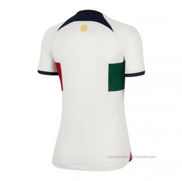 2ª Camiseta Portugal Mujer 2022