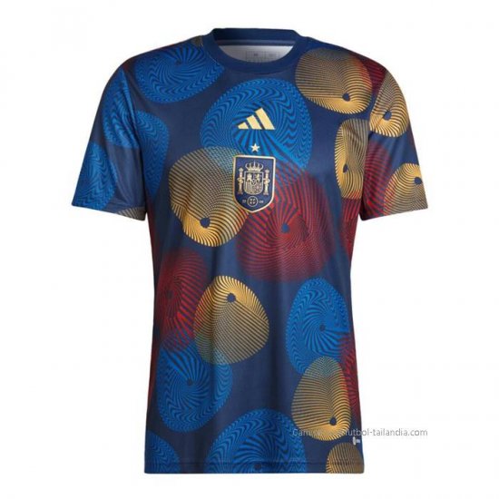 Camiseta Pre Partido del Espana 2022 Azul - Haga un click en la imagen para cerrar