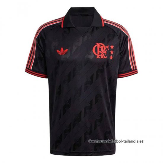 Camiseta Pre Partido del Flamengo 2025 Negro - Haga un click en la imagen para cerrar