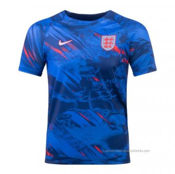 Camiseta Pre Partido del Inglaterra 2022 Azul Camiseta Pre Partido del Inglaterra 2022 Azul